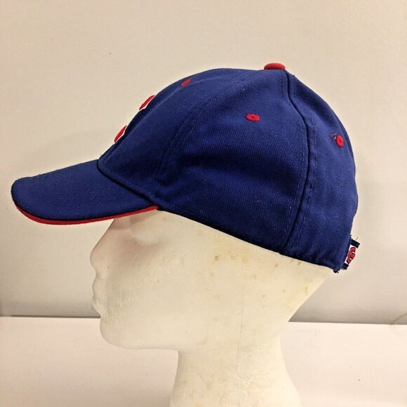 FAN FAVORITE Blue Red Chicago Cubs Adjustable Flat Bill Youth Kids Baseball Hat - Picture 4 of 9